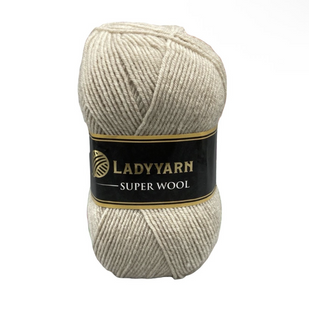 Пряжа Lady Yarn Super Wool №NW003 лате (напіввовна) 100 г, 260 м NW003 фото