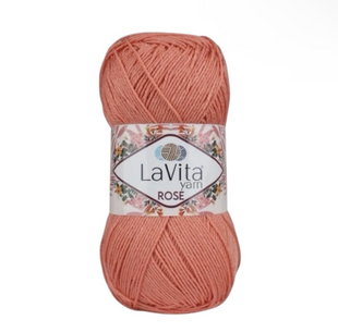 Пряжа LaVita Rose №2320 кораловий (акрил) 100 г, 350 м 2320 фото