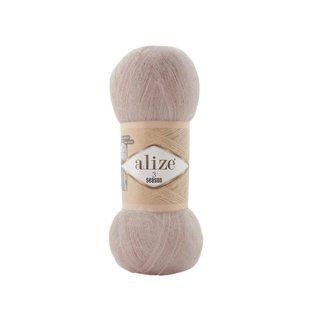 Пряжа Alize 3 Season (Три Сезона) №630 пудровый, мохер, нитки для вязания 574 фото