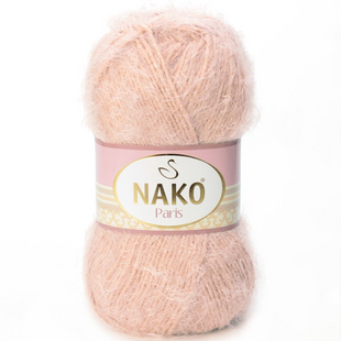 Пряжа Nako Paris №10390 персик (фантазійна пряжа) 100 г, 245 м 10390 фото