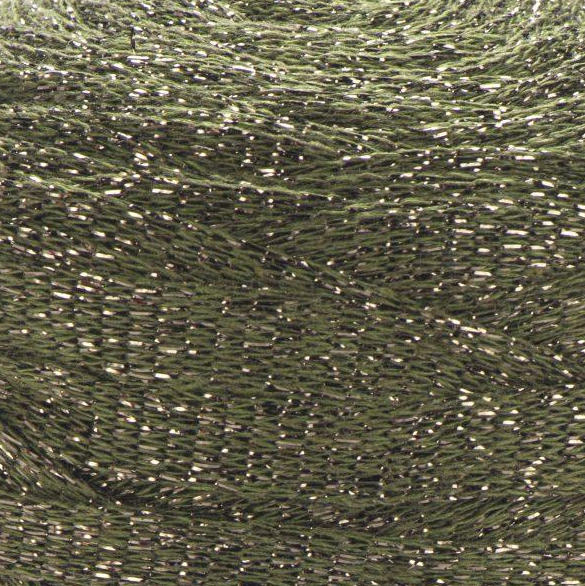 Пряжа YarnArt Ribbon Lurex №741 хакі, з люрексом для в'язання спицями та гачком 741 фото