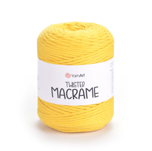 Пряжа YarnArt TWISTED MACRAME №764 жовток, нитки для макраме 764 фото Пряжа YarnArt TWISTED MACRAME №764 жовток, нитки для макраме 764 фото