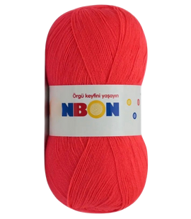 Пряжа Nako Bonbon Ince №98398 кораловий неон (акрил) 100 г, 300 м 98398 фото