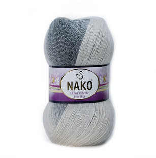 Пряжа Nako Mohair Delicate Colorflow №28092 (напіввовна) 100 г, 500 м 28092 фото