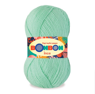 Пряжа Nako Bonbon Ince №98329 ментол (акрил) 100 г, 300 м 98329 фото