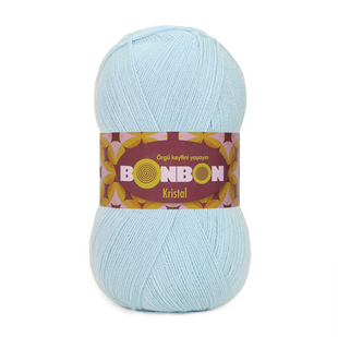 Пряжа Nako Bonbon Kristal №98328 блакитний (акрил) 100 г, 475 м 98328 фото