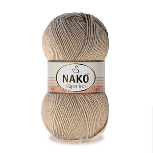 Пряжа Nako Super Inci №1729 карамель (вовна з акрилом) 100 г, 260 м 1729 фото