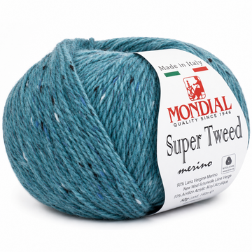 Пряжа Mondial Super Tweed (мериносова вовна, альпака, віскоза) 50 г, 175 м