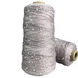 Пряжа Avanti Yarn Бусинка 3 мм на бавовні №880 тауп+білі намистини 330 г, 1250 м 880 фото 2