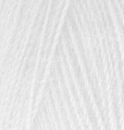 Пряжа Alize Angora Real 40 (Ангора Реал 40) №55 білий, напіввовна, нитки для в&rsquo;язання 55 фото