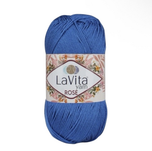 Пряжа LaVita Rose №5212 синій (акрил) 100 г, 350 м 5212 фото