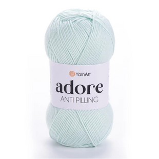Пряжа Yarnart Adore (Адор) №358 ментол колір - акрилова для в'язання гачком и спицями 358 фото