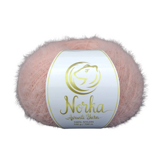 Пряжа Avanti Yarn Norka (Норка) №913 рожевий, нейлон нитки для в'язання спицями і гачком 913 фото