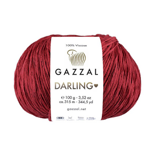 Пряжа Gazzal Darling №559 бордовый (100% вискоза) 100 г, 315 м 559 фото