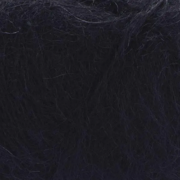 Пряжа YarnArt Mohair Trendy №102 чорний, мохер, нитки для в'язання спицями і гачком 102 фото