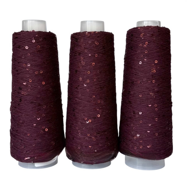 Пряжа Infinity Yarn Поетка на котоне 3 мм №088 марсала + пайетка в тон (100% хлопок) 100 г, 800 м 088 фото Пряжа Infinity Yarn Поетка на котоне 3 мм №088 марсала + пайетка в тон (100% хлопок) 100 г, 800 м 088 фото