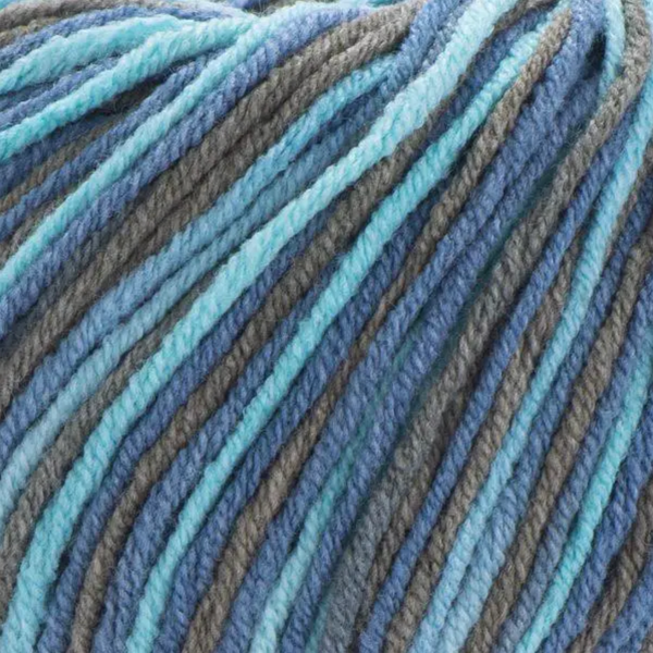 Пряжа Yarnart Jeans Crazy №7212 полухлопок, секционного окрашевания, нитки для вязания 7212 фото