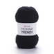 Пряжа YarnArt Mohair Trendy №102 чорний, мохер, нитки для в'язання спицями і гачком 102 фото 1