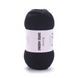 Пряжа Yarnart Super Merino №217 чорний, вовна з акрилом нитки для в'язання спицями та гачком 217 фото 1