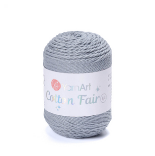 Пряжа YarnArt Cotton Fair 8/4 №5592 серый (хлопковая) 50 г, 160 м 5592 фото