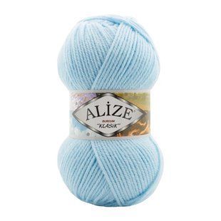 Пряжа Alize Burcum Klasik №183 блакитний, 210 м 100 г, 100% акрил 183 фото
