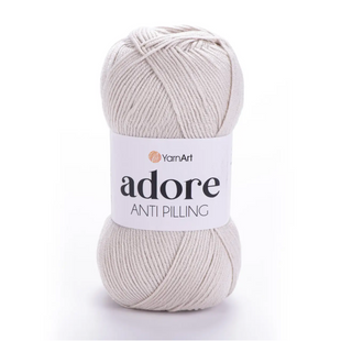 Пряжа Yarnart Adore (Адор) №367 пастельно-бежевий колір - акрилова для в'язання гачком и спицями 367 фото