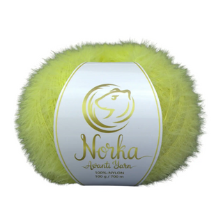 Пряжа Avanti Yarn Norka (Норка) №898 жовтий, нейлон нитки для в'язання спицями і гачком 898 фото