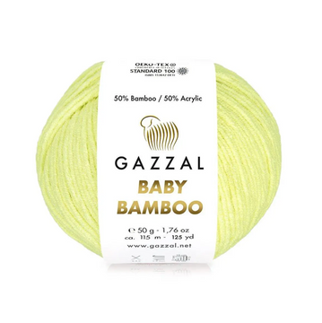 Пряжа Gazzal Baby Bamboo (бамбук, акрил) 50 г, 115 м
