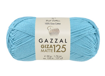 Пряжа Gazzal Giza Matte 125 (хлопок) 50 г, 125 м