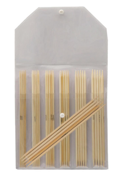 Набор чулочных спиц KnitPro Bamboo, 20 см деревянные 22545 фото