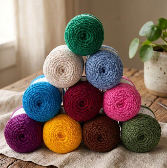 Пряжа YarnArt Cotton Fair 8/4 №5592 сірий (бавовняна) 50 г, 160 м 5592 фото