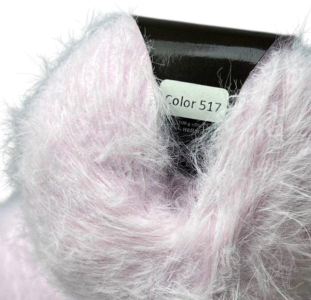 Пряжа Avanti Yarn LONG NORKA №517 нежно-розовый, пряжа нейлон, для ручной вязки спицами и крючком 517 фото