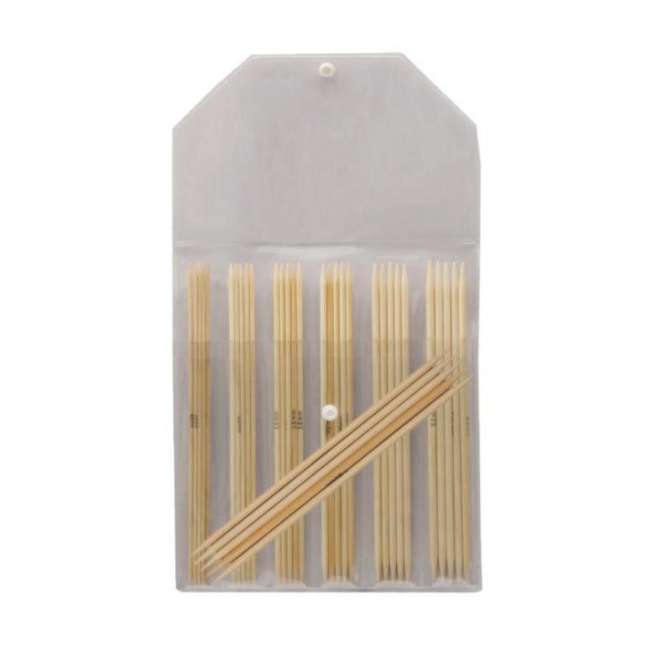 Набор чулочных спиц KnitPro Bamboo, 20 см деревянные 22545 фото