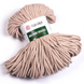 Пряжа Yarnart Macrame Braided №753 беж, макраме для ручной вязки спицами и крючком 753 фото 1
