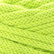 Пряжа Yarnart Macrame Cord 5 мм №801 ярко-салатовый, полухлопок, нитки для плетения макраме 801 фото 2
