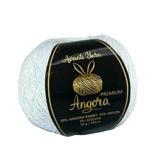 Пряжа Avanti Yarn Angora Premium №SF06-950 блакитний (ангора, нейлон, паєтки) 100 г, 500 м SF06-950 фото
