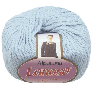 Пряжа Lanoso ALPACANA №3015 блакитний, пряжа вовна, альпака з акрилом, для ручного в'язання спицями та гачком 3015 фото