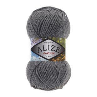 Пряжа Alize Burcum Klasik №196 темно-сірий, 210 м 100 г, 100% акрил 196 фото