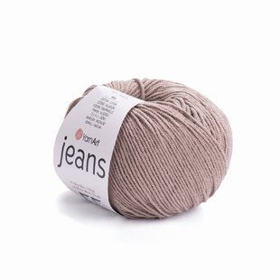 Пряжа YarnArt Jeans №71 кава с молоком &mdash; напівбавовна нитки для в&rsquo;язання гачком і спицями 71 фото