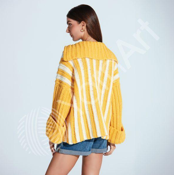 Пряжа YarnArt Shetland Chunky №637 хакі, напіввовняна, нитки для в'язання спицями та гачком 637 фото