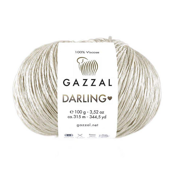 Пряжа Gazzal Darling №561 кремовый (100% вискоза) 100 г, 315 м 561 фото Пряжа Gazzal Darling №561 кремовый (100% вискоза) 100 г, 315 м 561 фото
