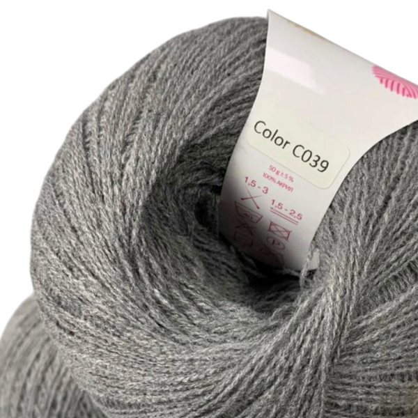 Пряжа Avanti Yarn Baby Soft №С039 серый (акрил) 50 г, 700 м С039 фото Пряжа Avanti Yarn Baby Soft №С039 серый (акрил) 50 г, 700 м С039 фото