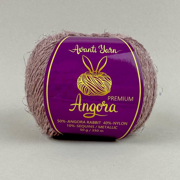 Пряжа Avanti Yarn Angora Premium (Ангора Премиум) №EF14/950 мокко, ангора с люрексом и пайетками EF14/950 фото