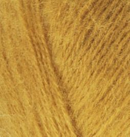 Пряжа Alize Angora Gold (Ангора Голд) №02 шафран, шерсть с акрилом, нитки для вязания 02 фото