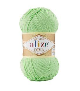 Пряжа Alize Diva (Ализе Дива) №41 ментол, микрофибра, нитки для вязания 41 фото