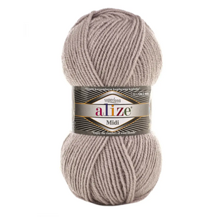 Пряжа Alize Superlana Midi (Суперлана Міді) №652 попелястий, напіввовна нитки для в'язання 652 фото
