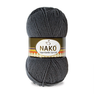 Пряжа Nako Superlambs Special №1937 вологий бетон (напіввовна) 100 г, 200 м 1937 фото