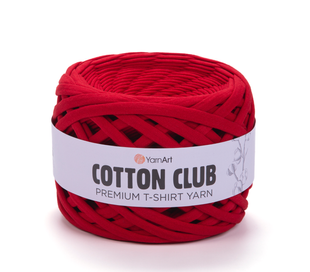 Пряжа YarnArt Cotton Club (Коттон Клаб) №7334 рубіновий, трикотажна, нитки для в&rsquo;язання 7334 фото