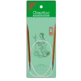 Спицы круговые ChiaoGoo Bamboo Patina 23 см №4 бамбуковые циркулярные металлический кабель 2009-6 фото
