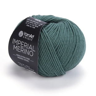 Пряжа YarnArt Imperial Merino №3333 темно-зелений, 100% меринос екстрафайн, нитки для в'язання спицями та гачком 3333 фото